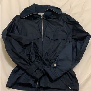 Ganni Navy Rain Jacket SZ 38